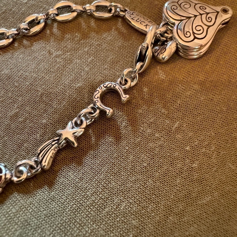 BRIGHTON Lucky Clover Bracelet Ladybug Horse Shoe Shooting Star Good Luck New - Picture 13 of 17